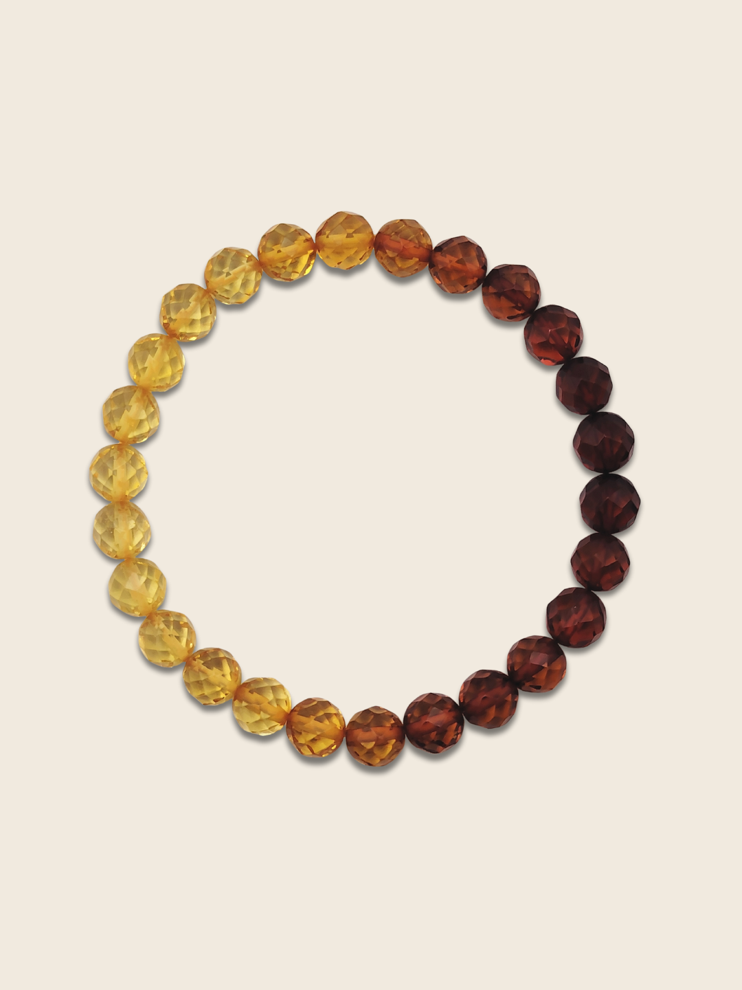 Gradient Amber Cutting Bracelet