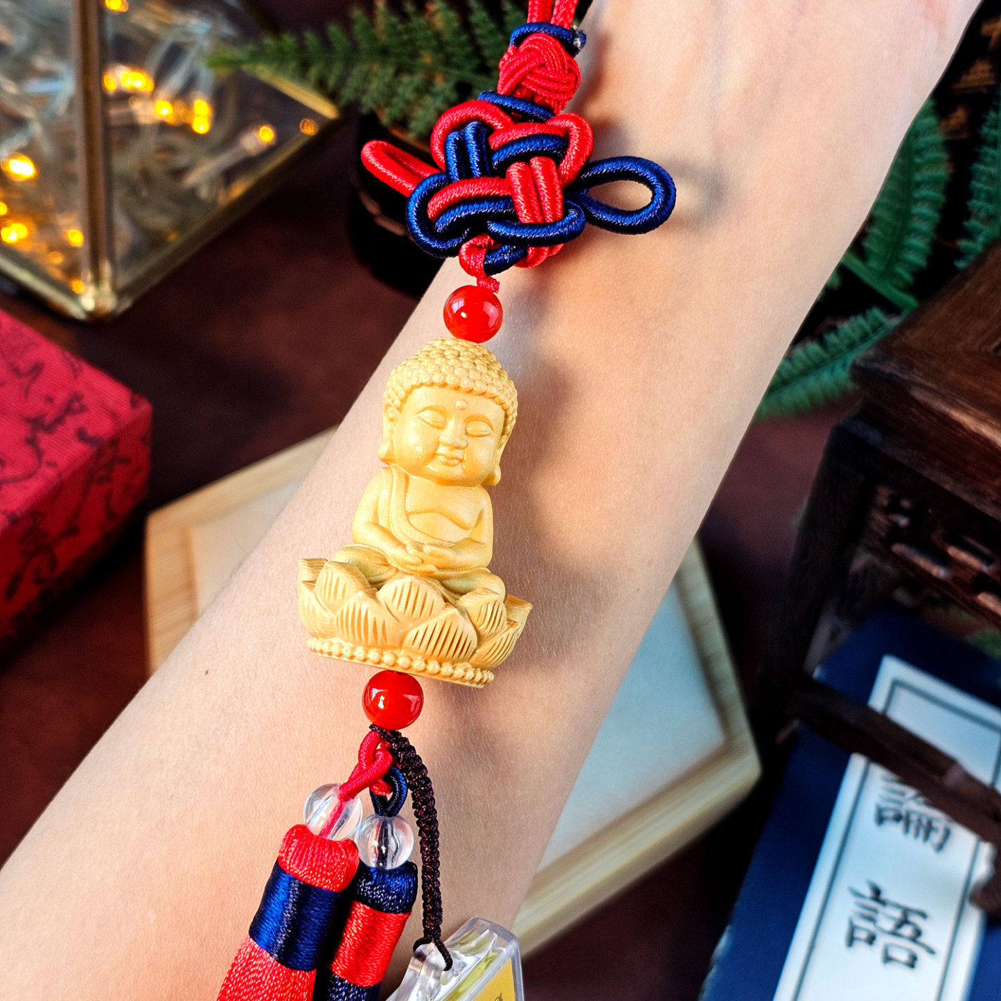 20 Mar - Wood Buddha Charm