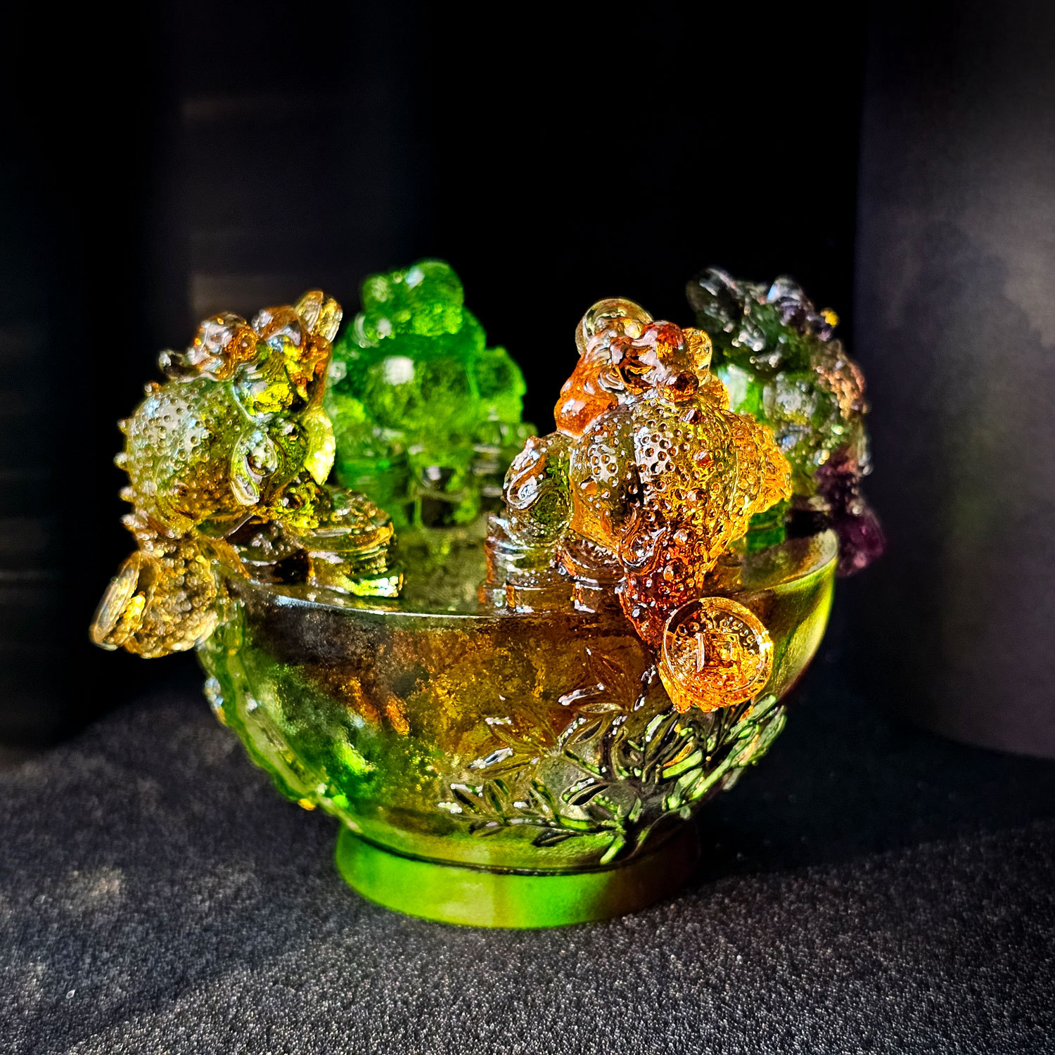 Colour Liuli Wealth Toad Pleasure Basin