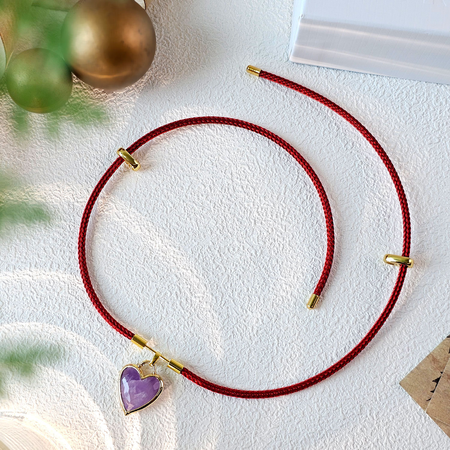 4 Mar - Amethyst Dog Necklace