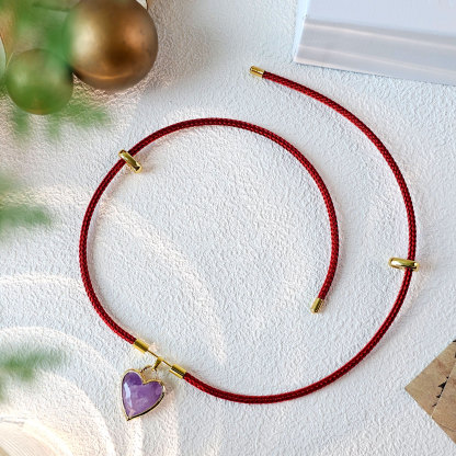 4 Mar - Amethyst Dog Necklace