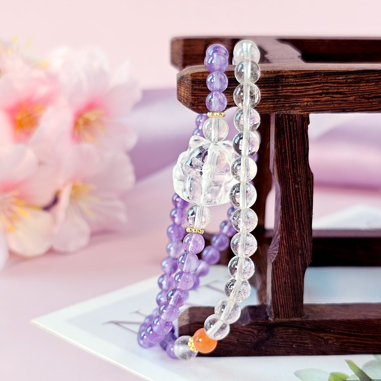Amethyst Double Layer Bracelet