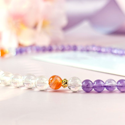 Amethyst Double Layer Bracelet