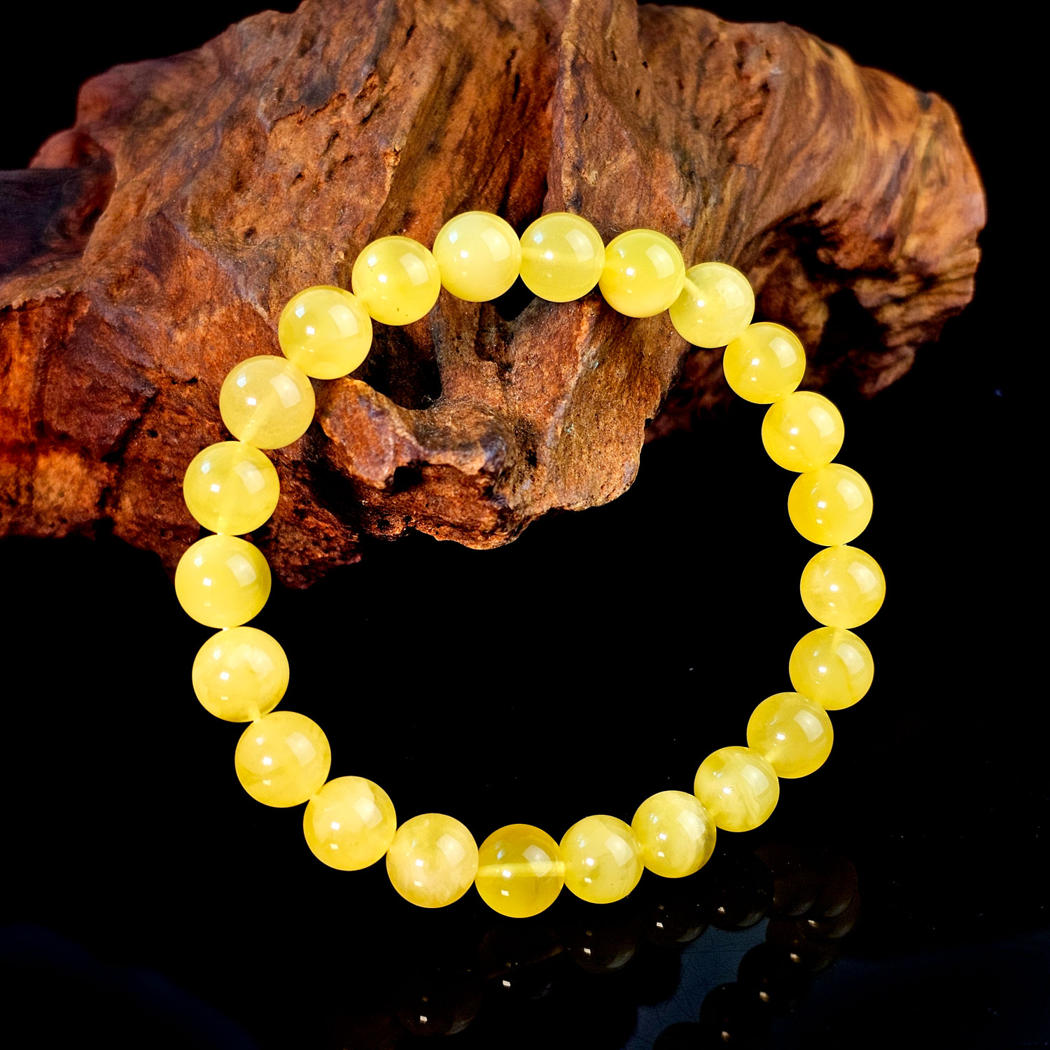 Russian Beeswax Amber Bracelet
