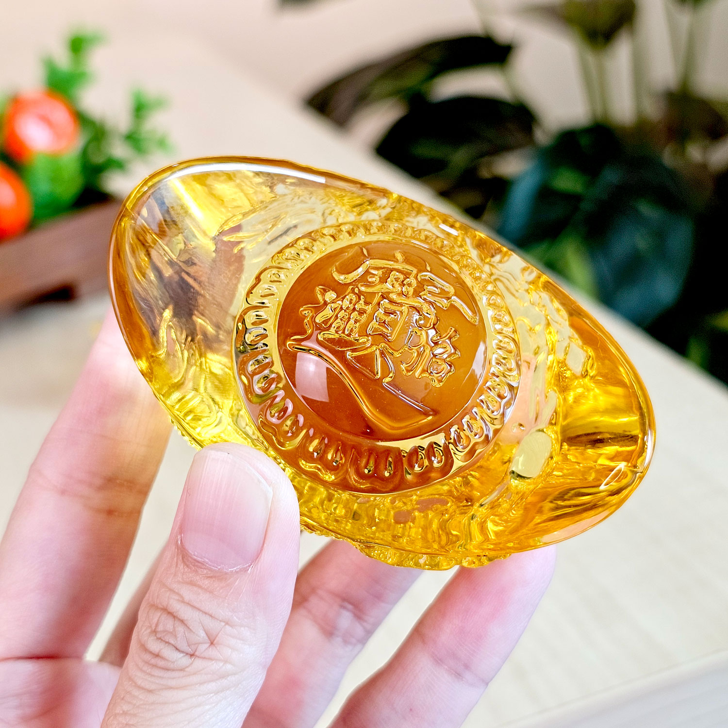 【11.11 Special】Yellow Glazed Dragon-Pattern Ingots — Set of Two