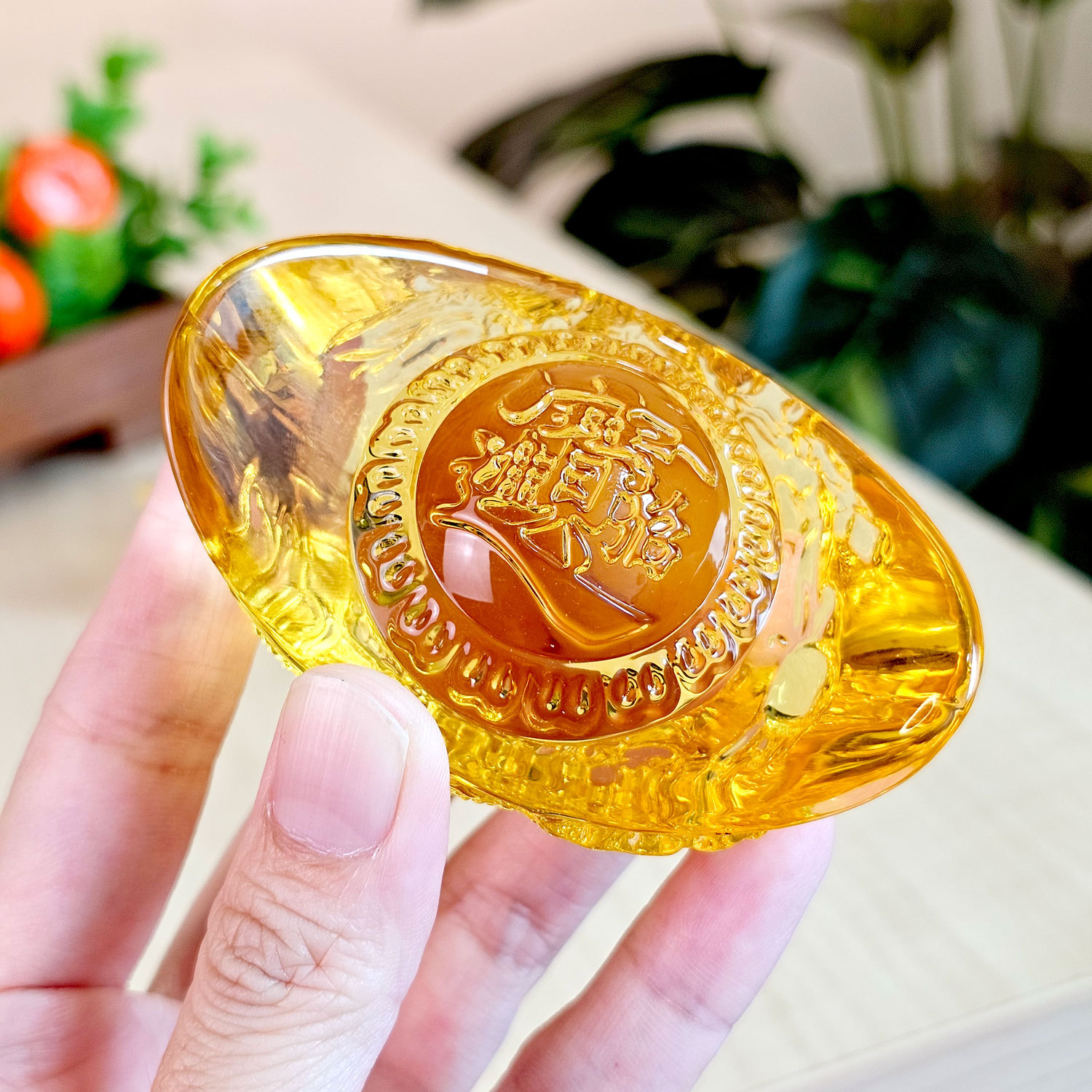 【11.11 Special】Yellow Glazed Dragon-Pattern Ingots — Set of Two