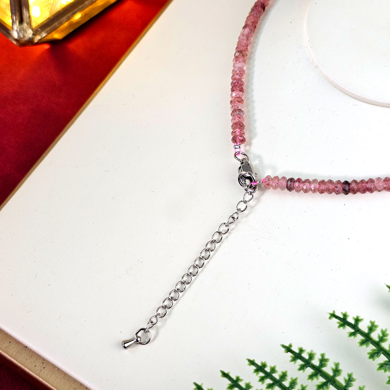 Strawberry Quartz Necklace