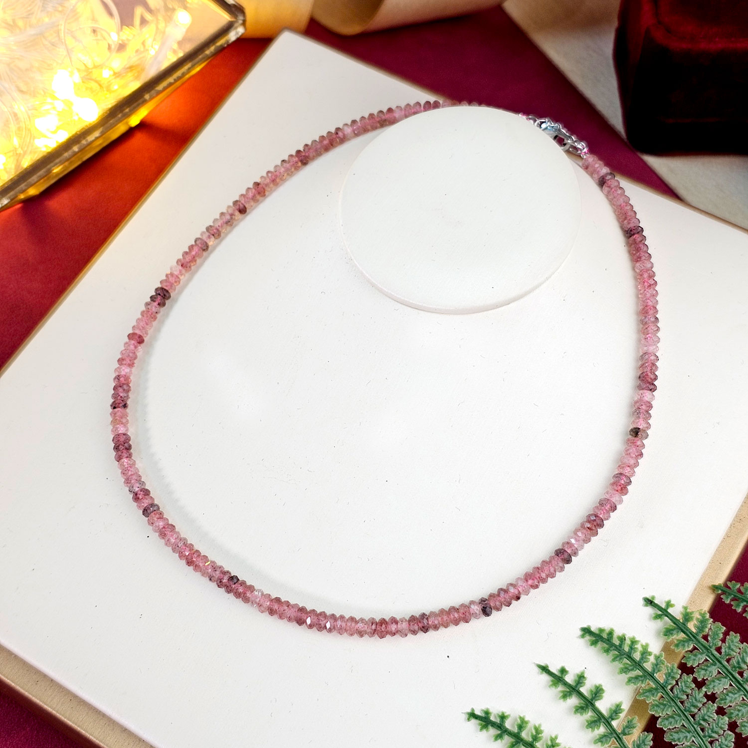 Strawberry Quartz Necklace