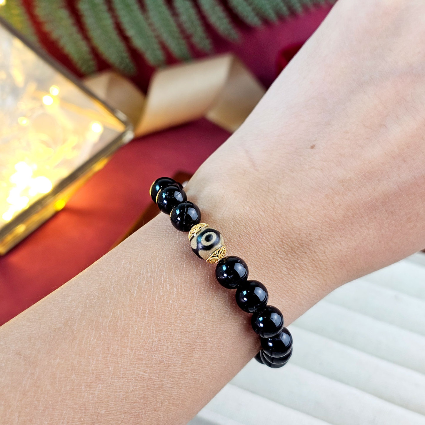 High Grade Three Eye Dzi Bead