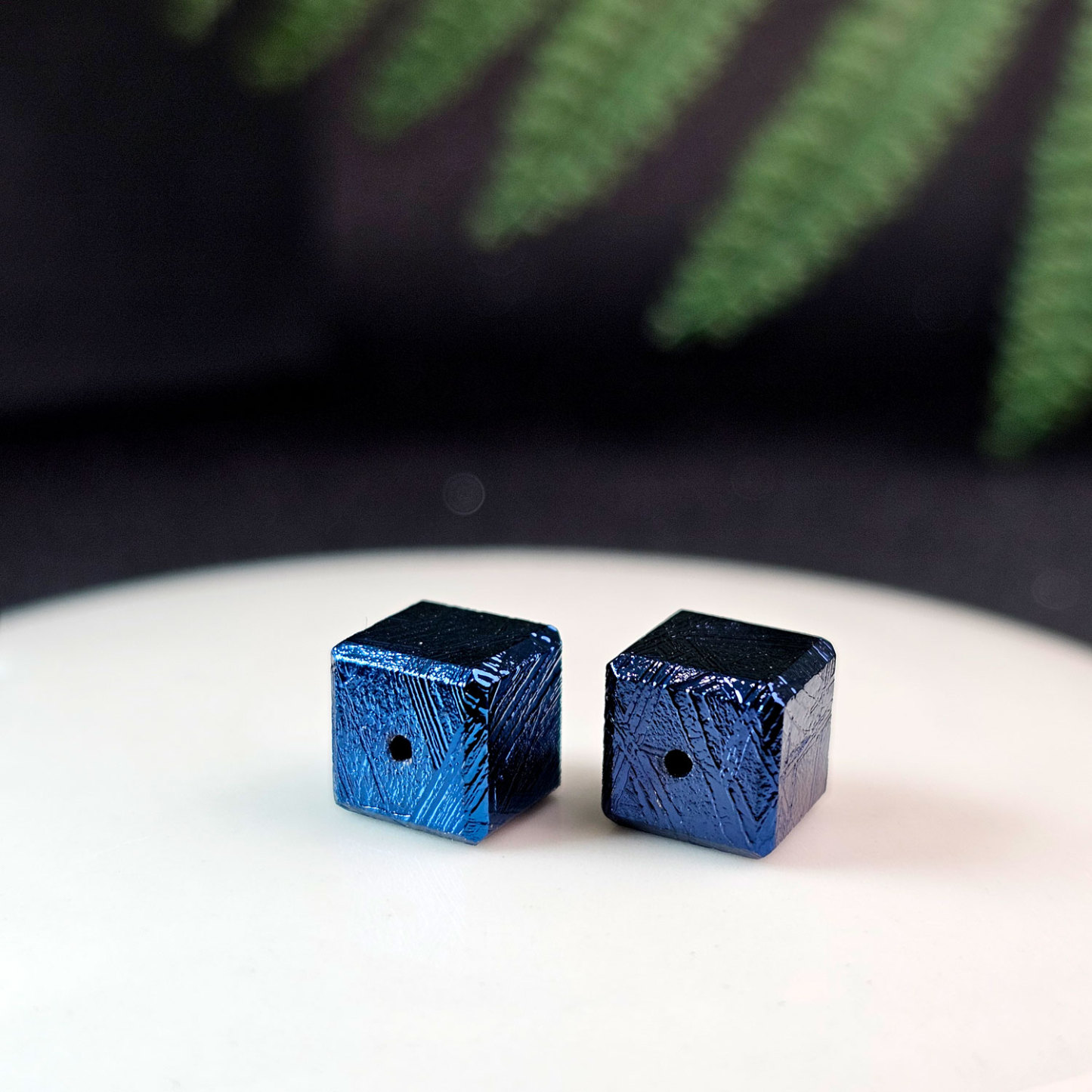 Atlay Meteorite Cube Charm - Blue