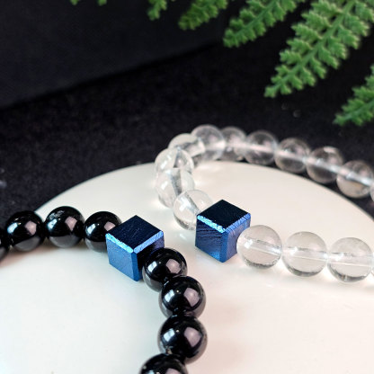 Atlay Meteorite Cube Charm - Blue