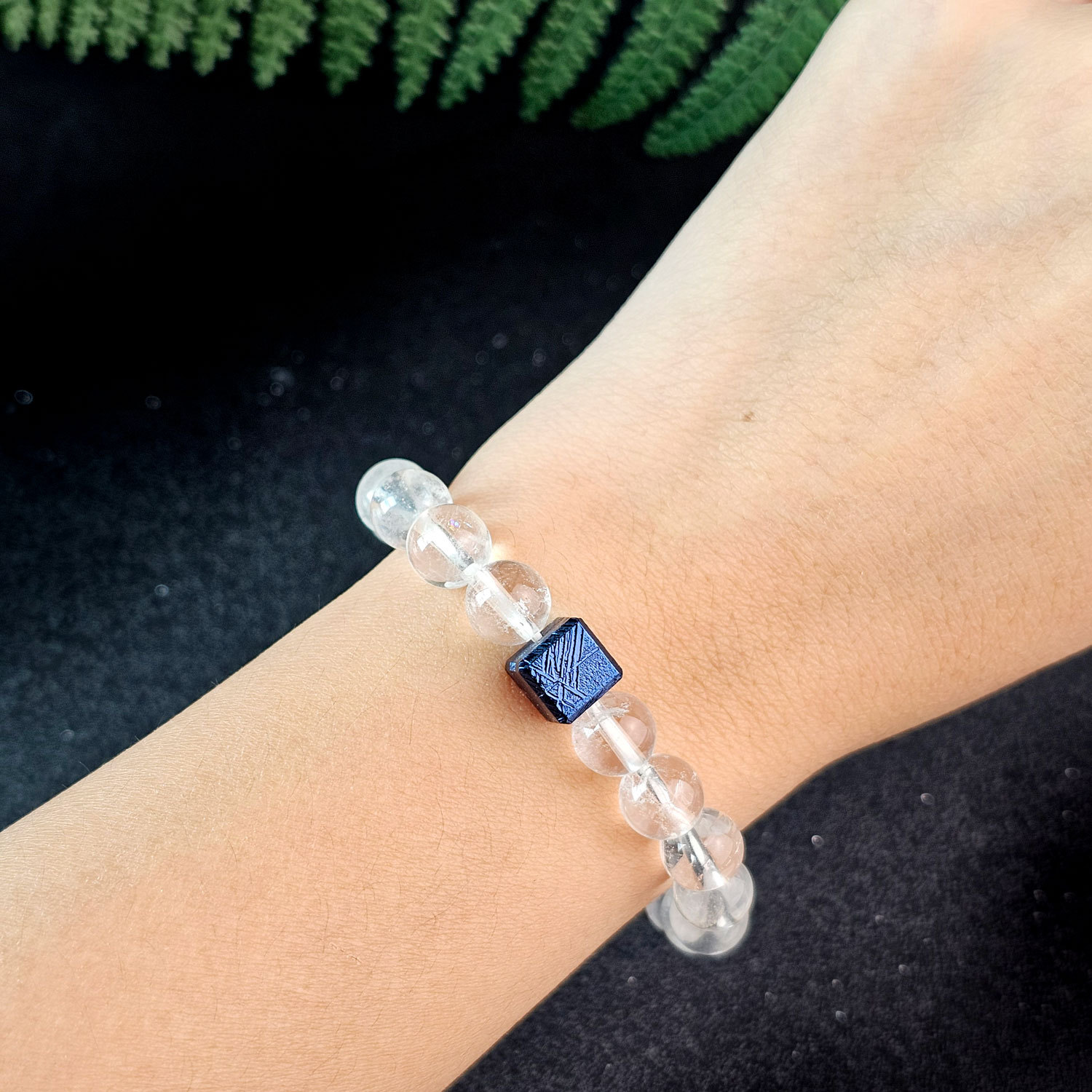 Atlay Meteorite Cube Charm - Blue