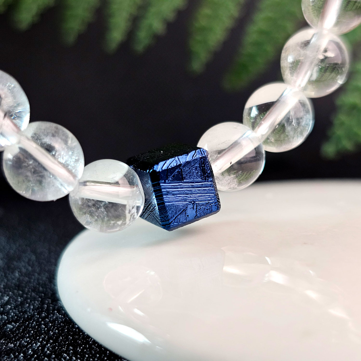 Atlay Meteorite Cube Charm - Blue