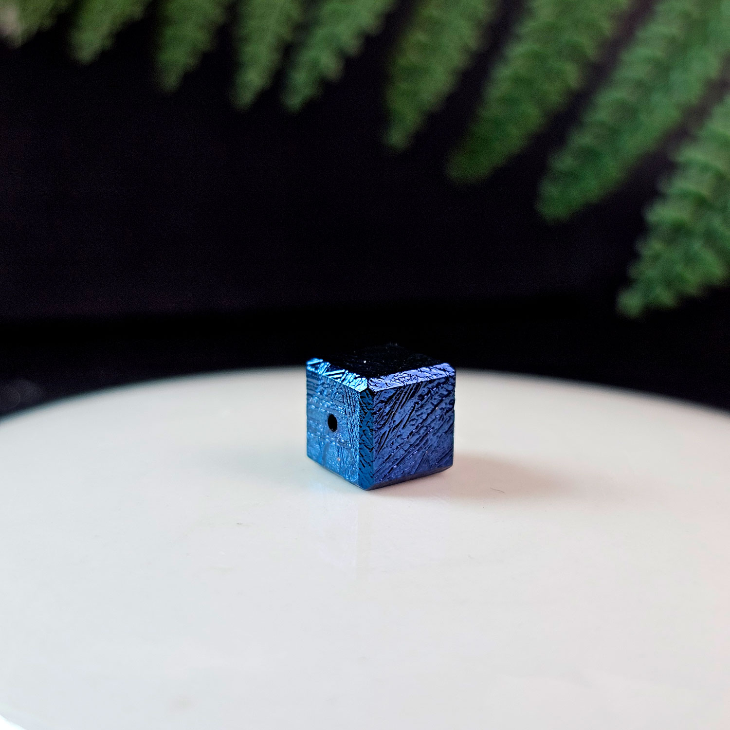 Atlay Meteorite Cube Charm - Blue