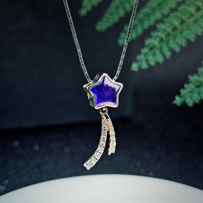 Gibeon Meteorite Charm - Purple