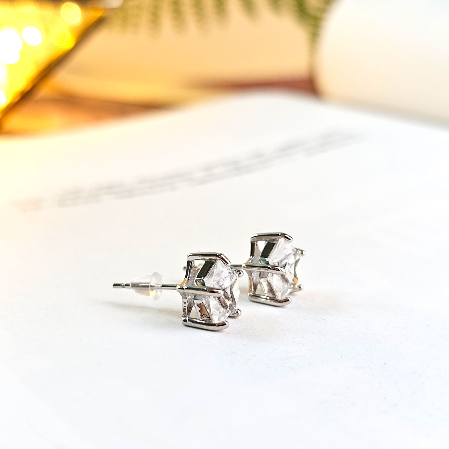 Clear Quartz Earrings