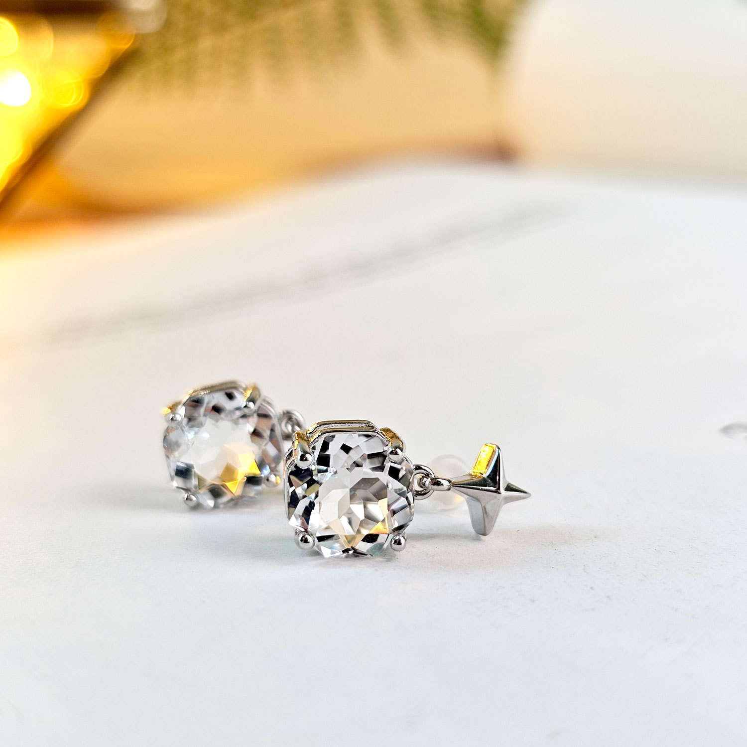 Clear Quartz Earrings