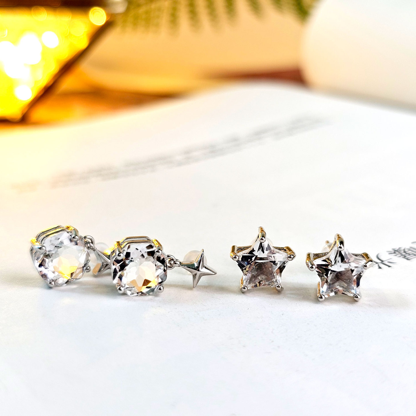 Clear Quartz Earrings