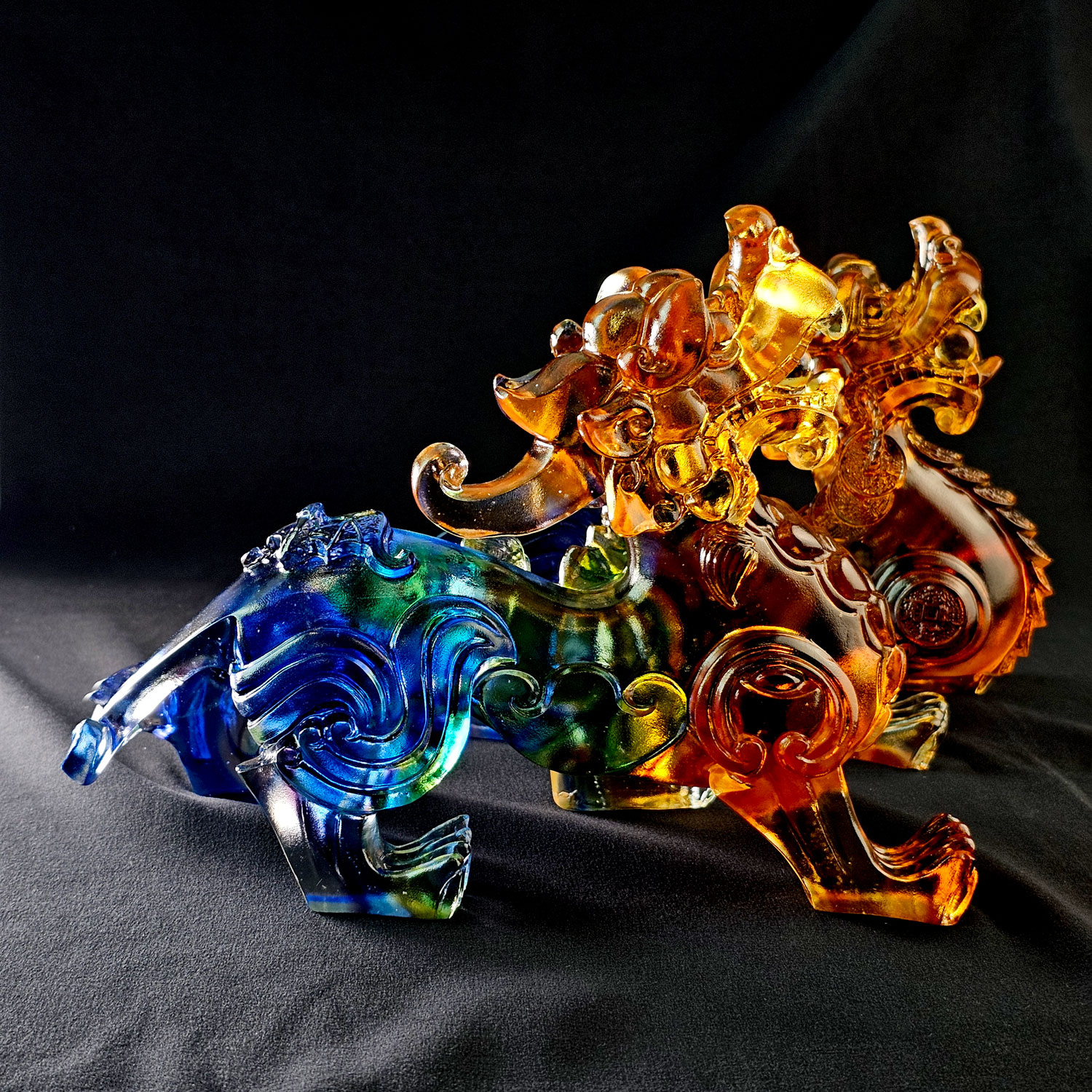 Colour Liu Li Wealth And Treasure Pi Xiu