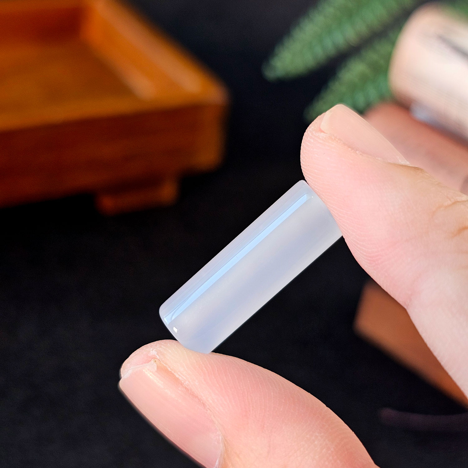 Blue Chalcedony Charm