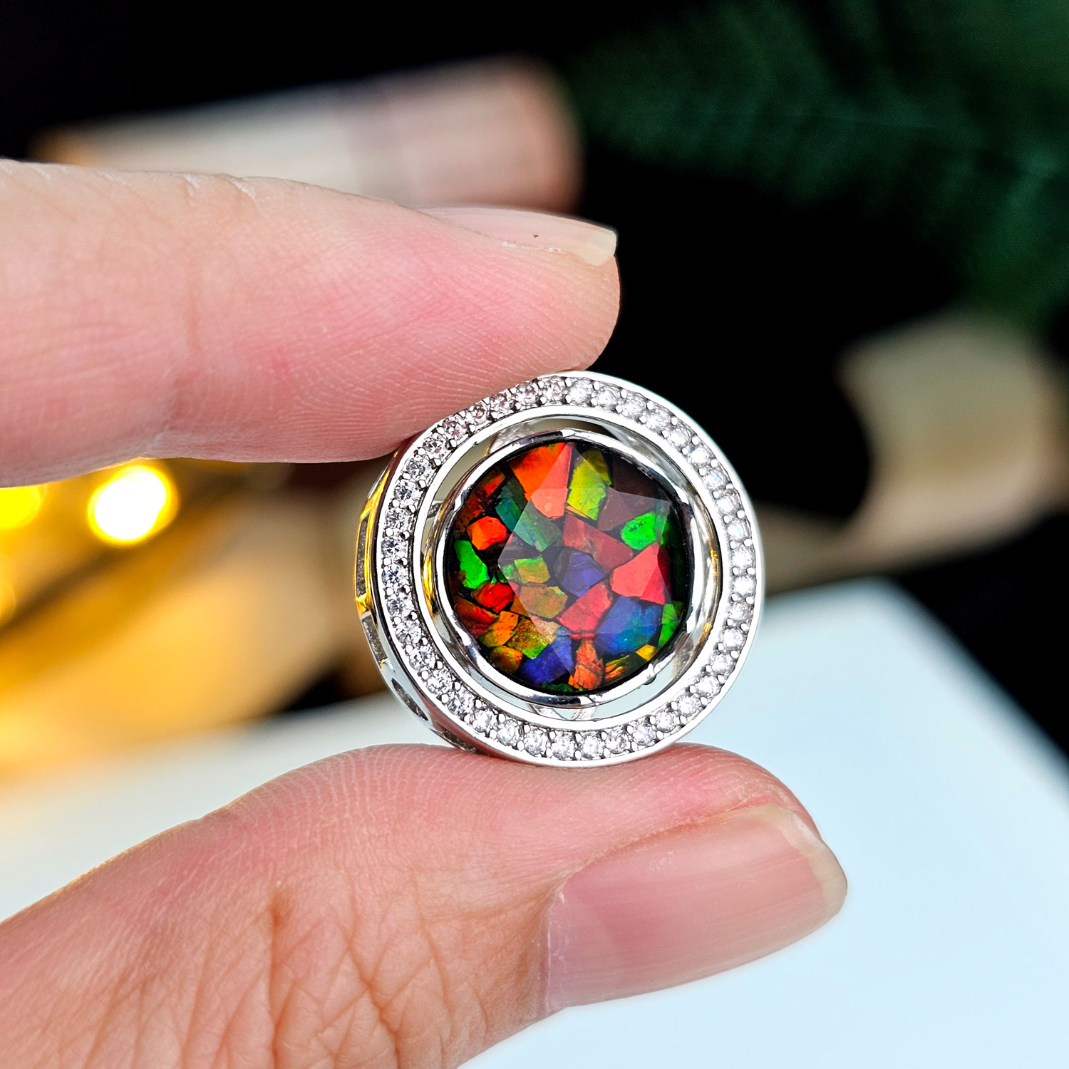 12mm Ammolite Charm