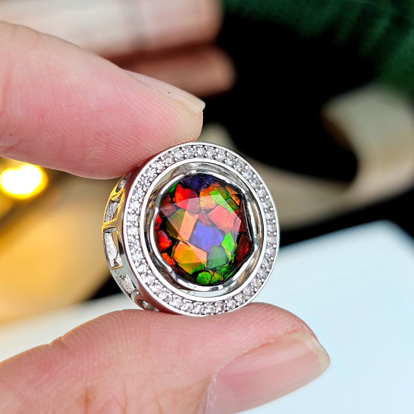 12mm Ammolite Charm