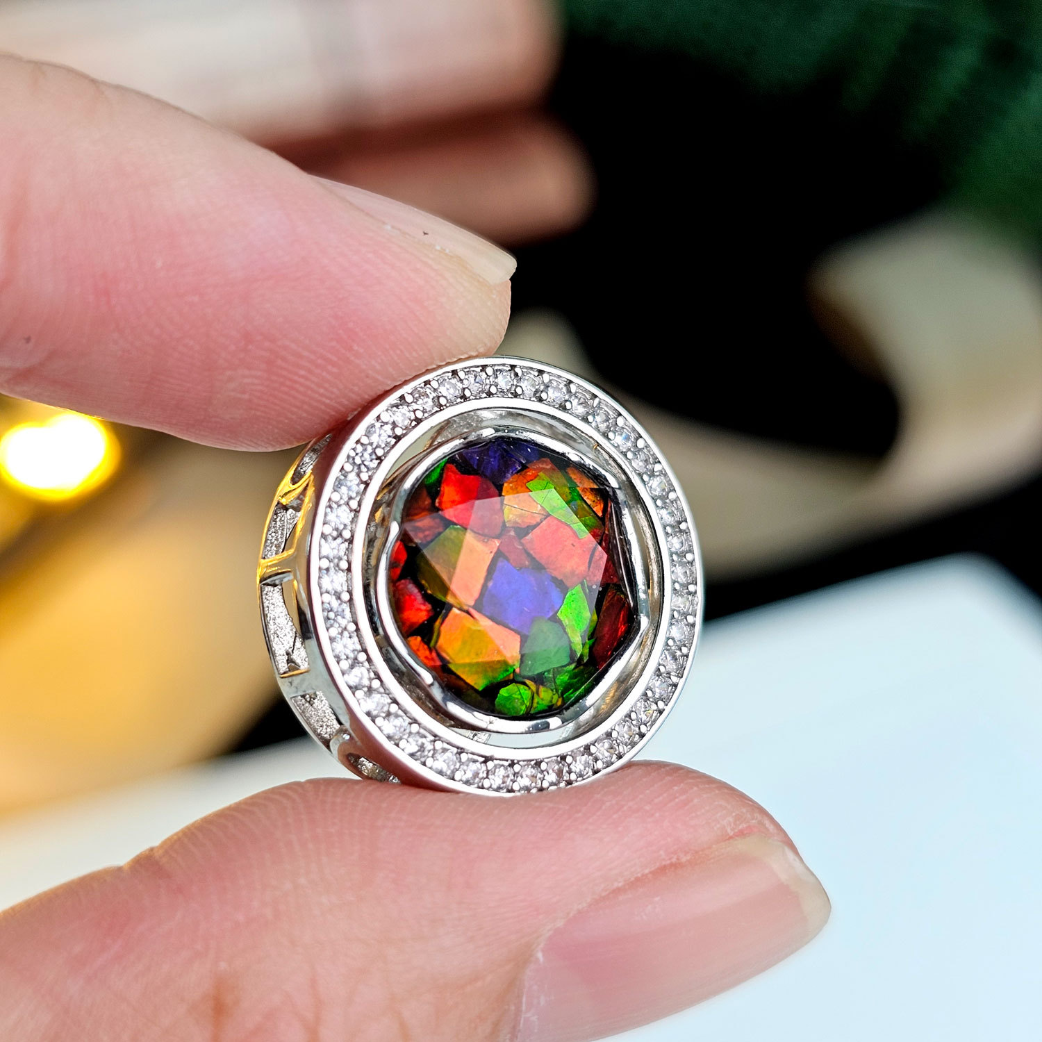 12mm Ammolite Charm