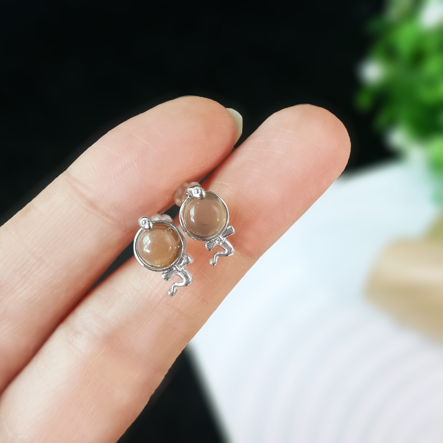 Golden Sunstone Earrings