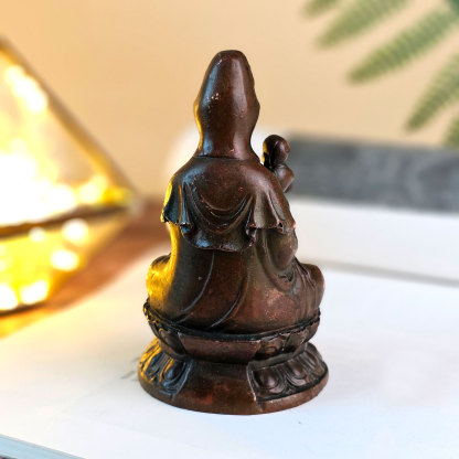 Copper Guan Yin Deco