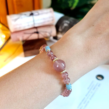 6mm Strawberry Stone Bracelet