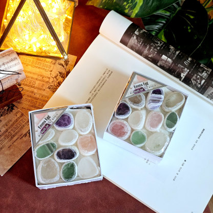 Mix Crystal Dragon Egg Raw Mineral Collection Box