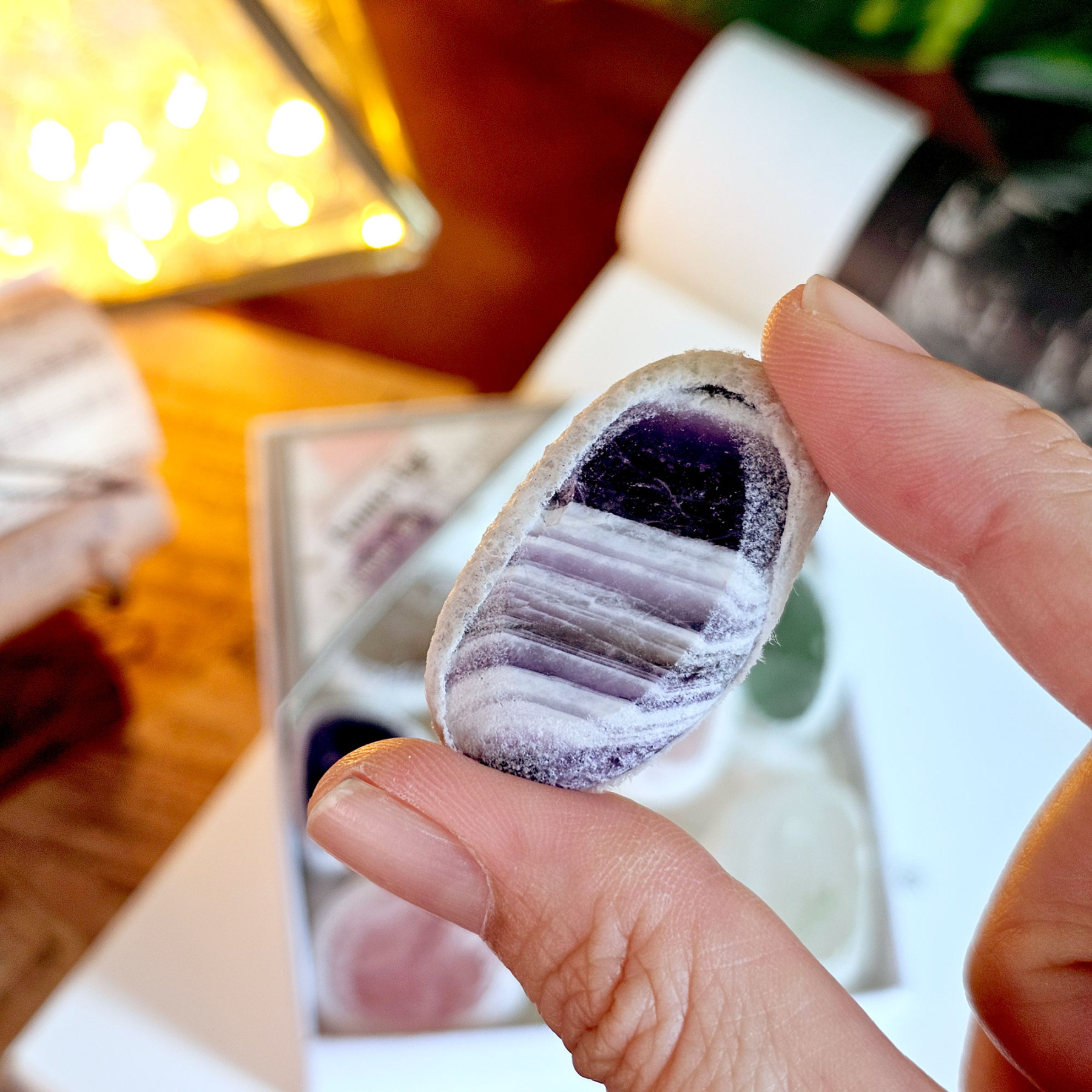Mix Crystal Dragon Egg Raw Mineral Collection Box