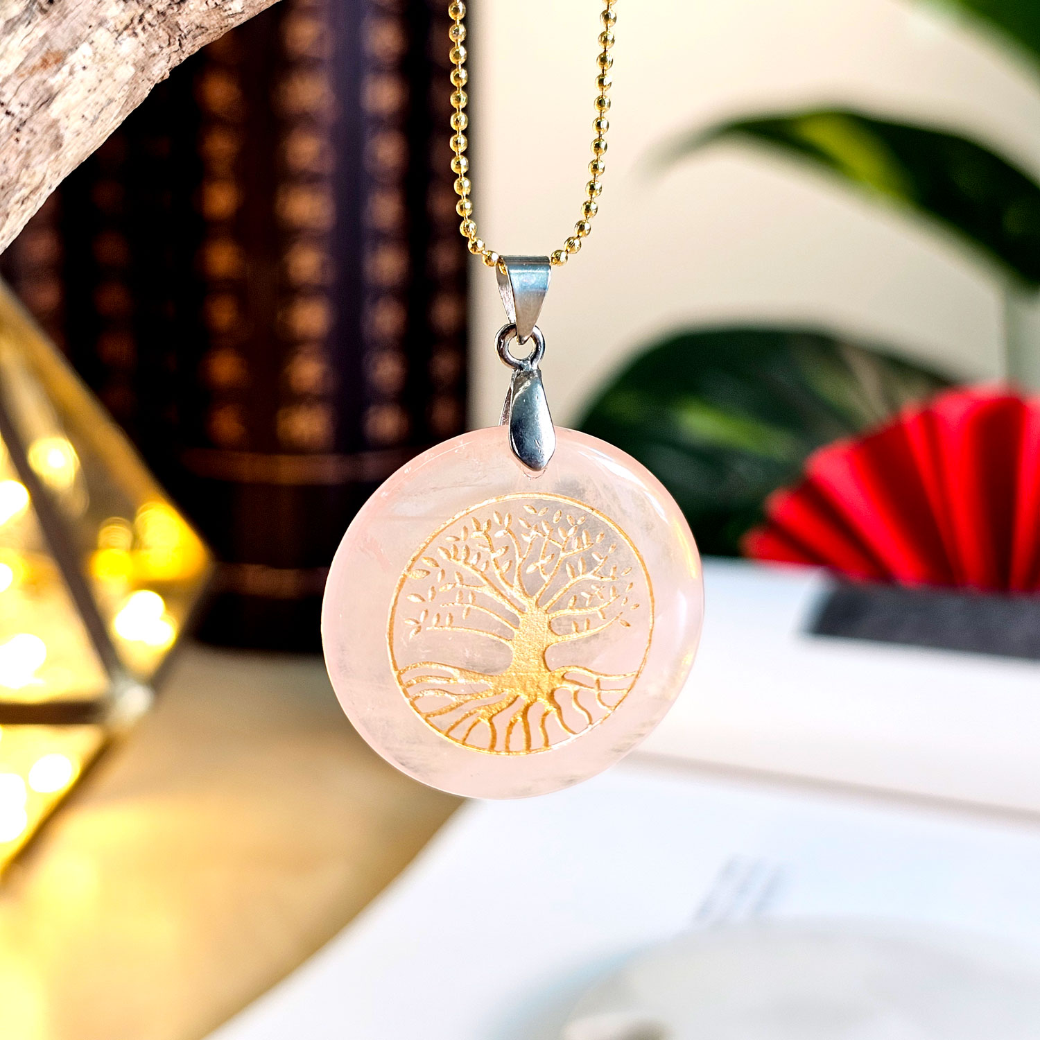 5 Mar - Rose Quartz Pendant