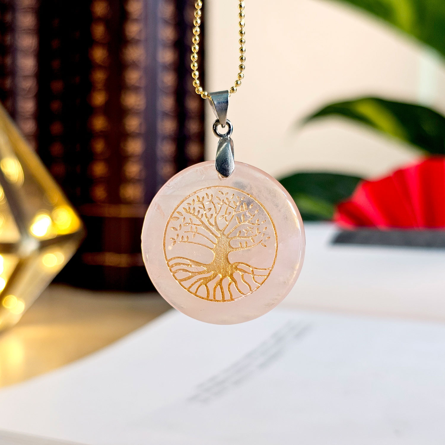 5 Mar - Rose Quartz Pendant