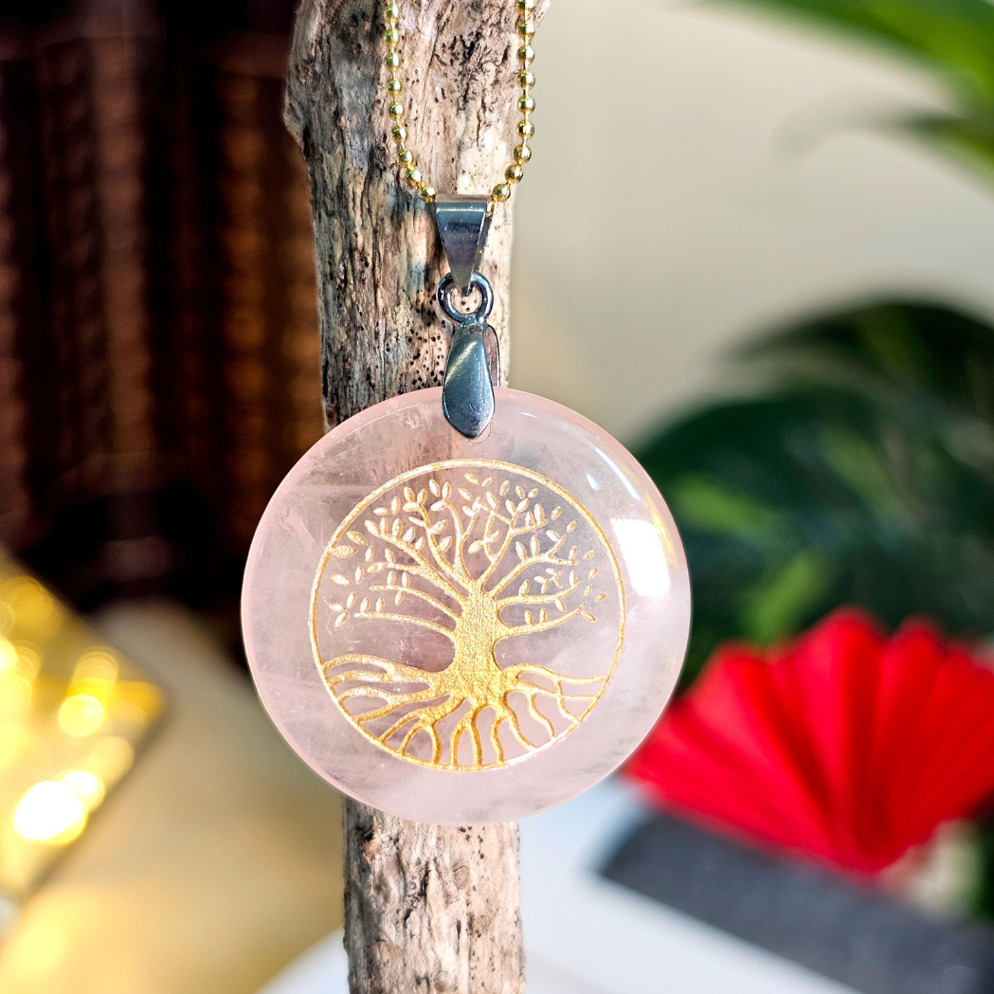 5 Mar - Rose Quartz Pendant