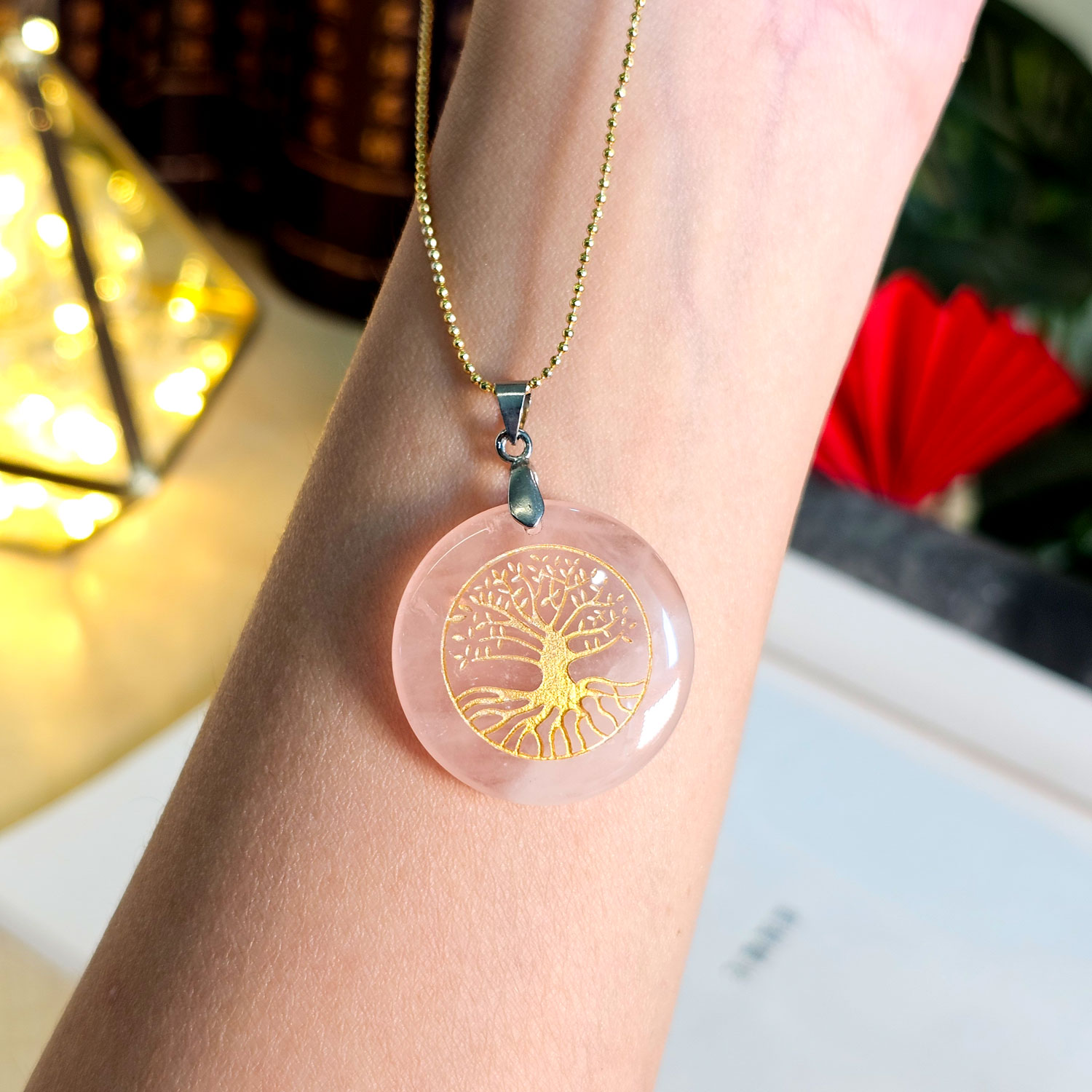 5 Mar - Rose Quartz Pendant