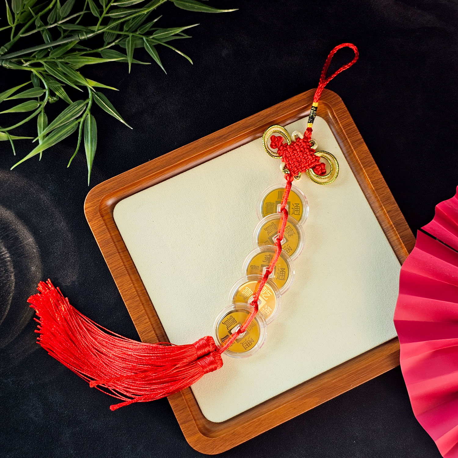 19 Jan - Five Emperiod Gold Coin Charm