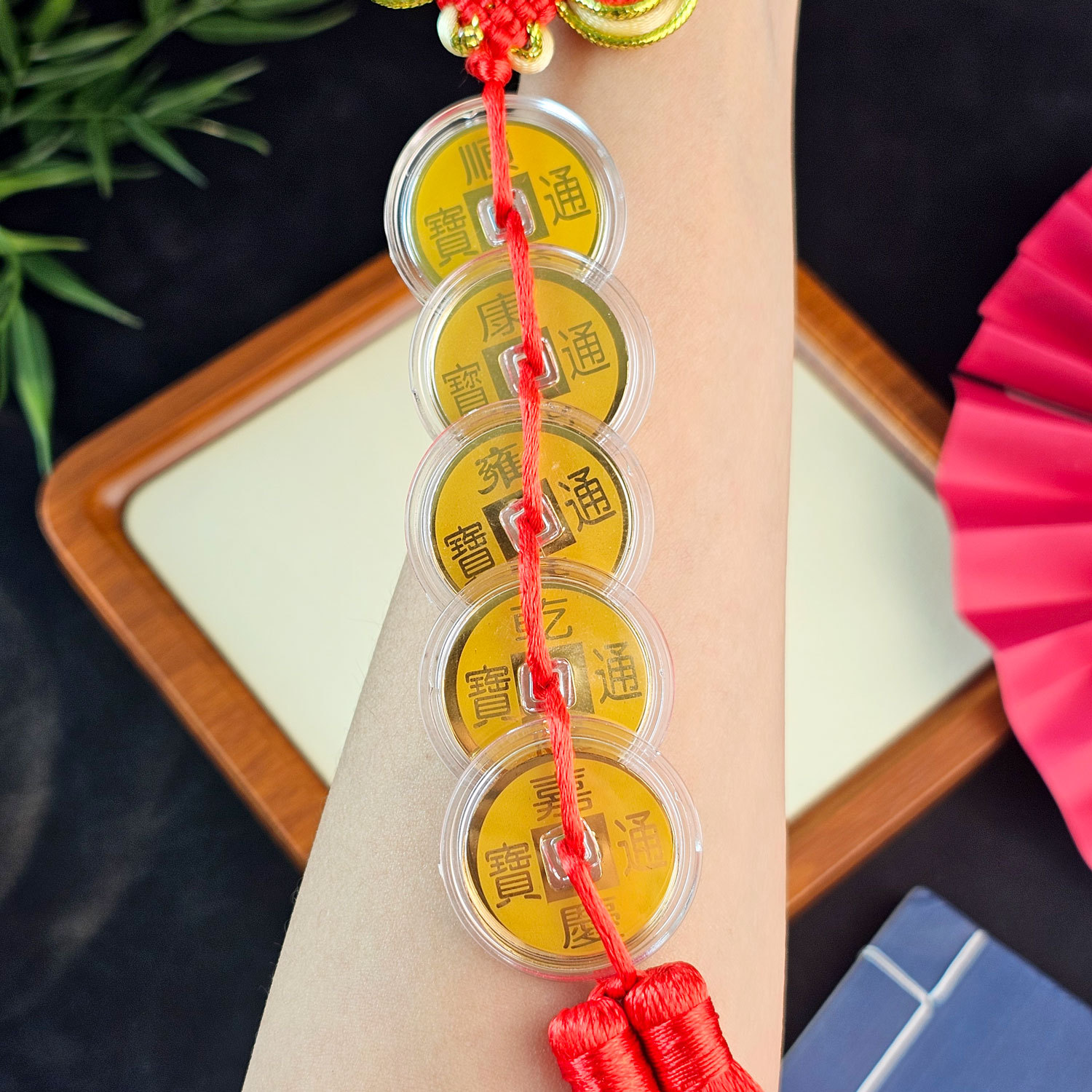 19 Jan - Five Emperiod Gold Coin Charm