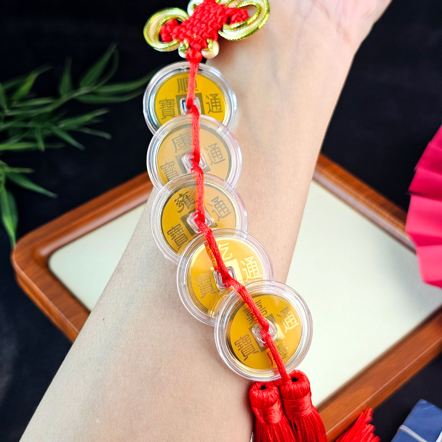 19 Jan - Five Emperiod Gold Coin Charm