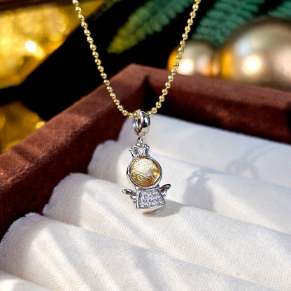 4 Feb - Meteorite Little Angel Pendant