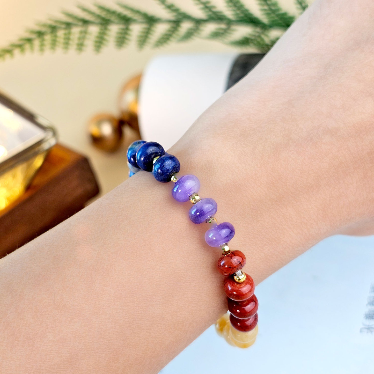 9 Feb - Saven Chakra Design Bracelet