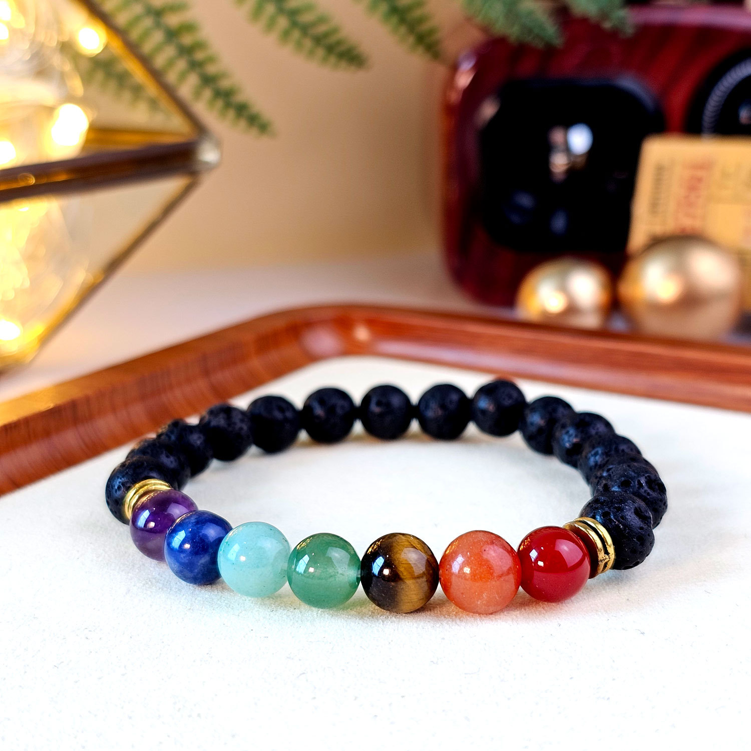 12 Feb - Volcanic Chakra Bracelet