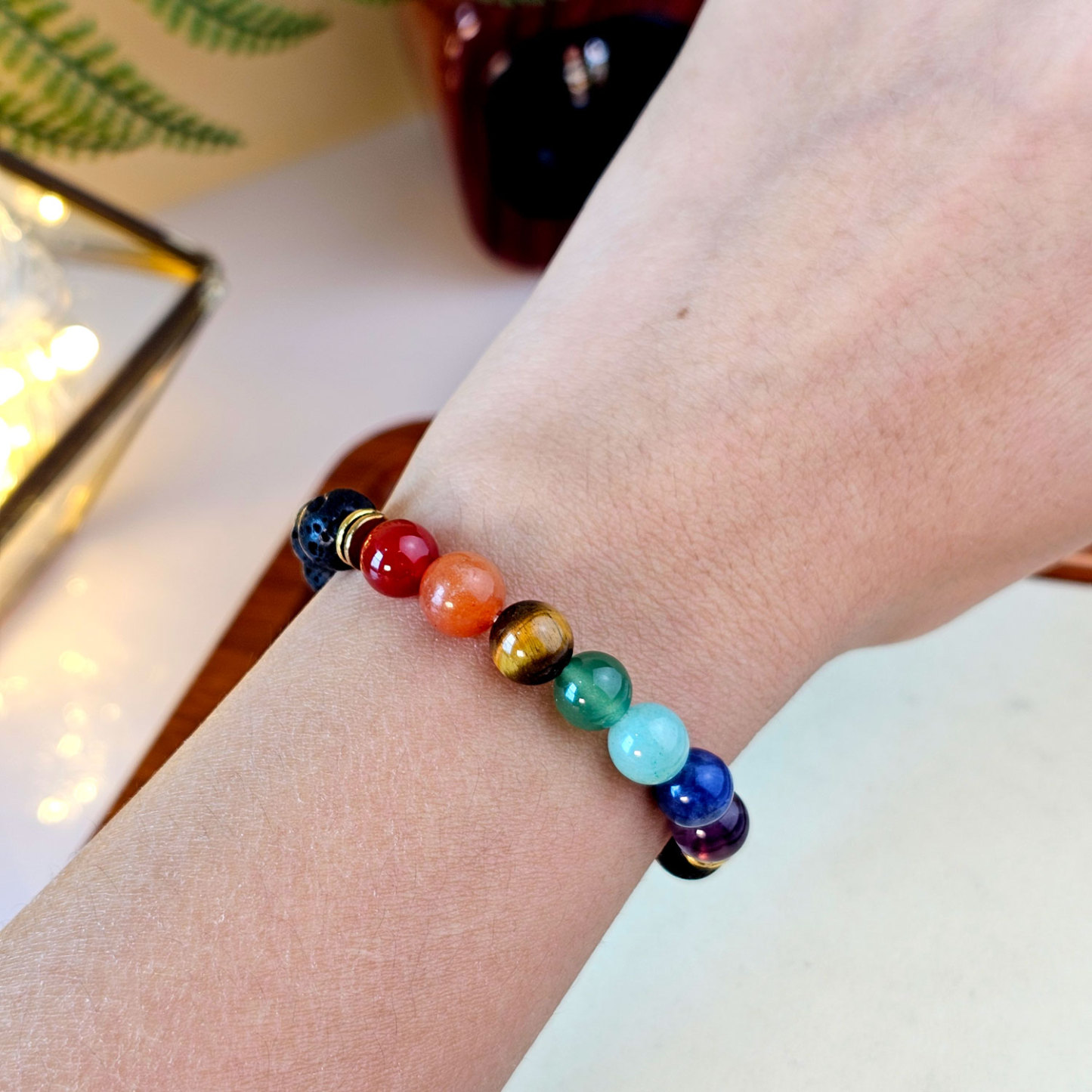12 Feb - Volcanic Chakra Bracelet