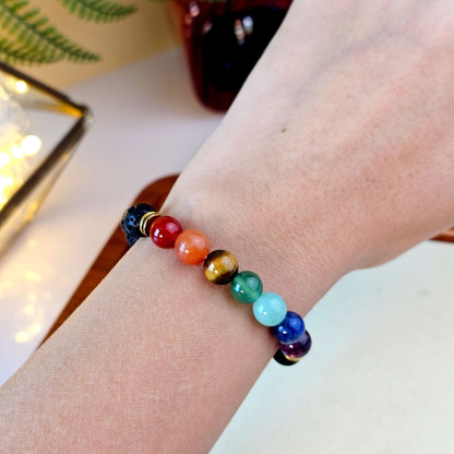 12 Feb - Volcanic Chakra Bracelet