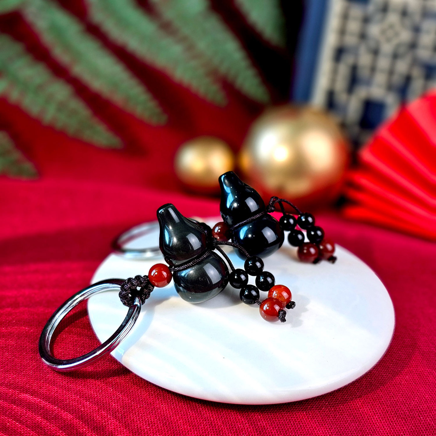 11 Feb - 【Buy 1 Free 1】Black Obsidian Hulu Charm