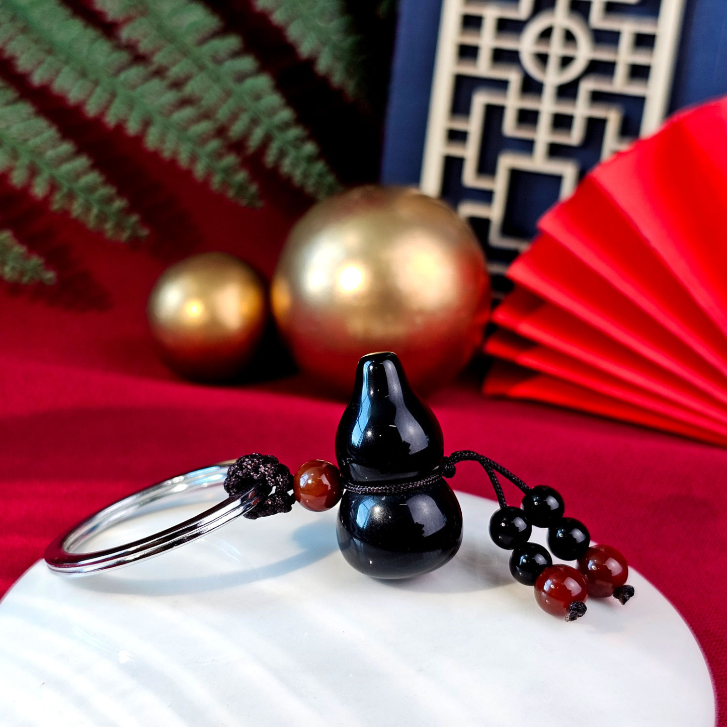 11 Feb - 【Buy 1 Free 1】Black Obsidian Hulu Charm