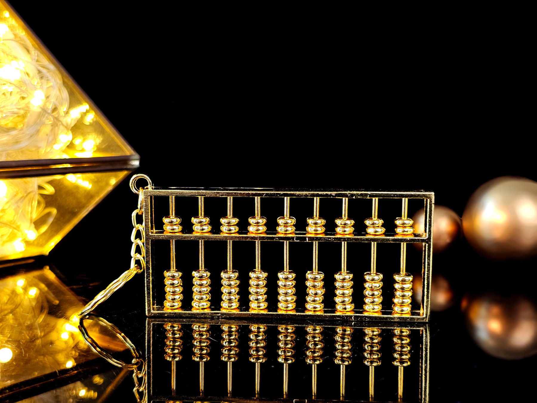 13 Feb - Copper Abacus Keychain