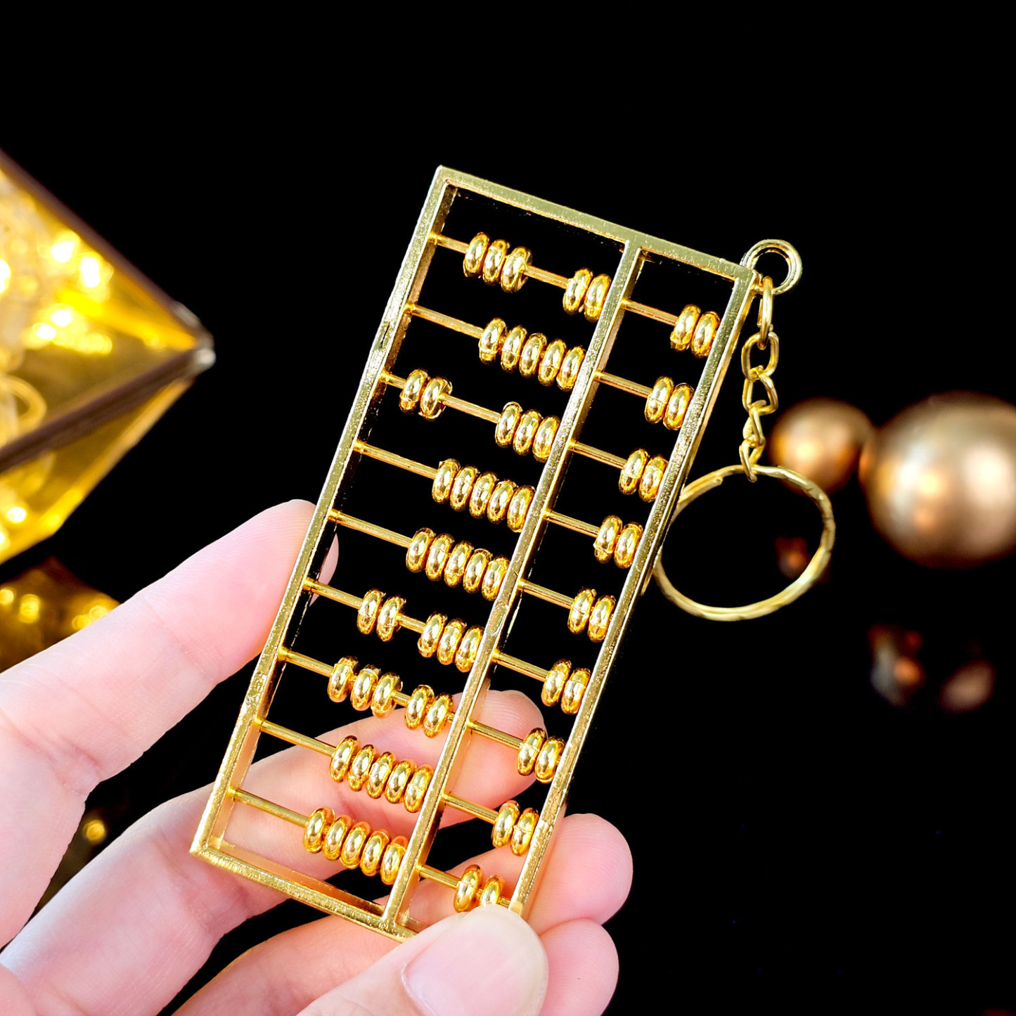 13 Feb - Copper Abacus Keychain