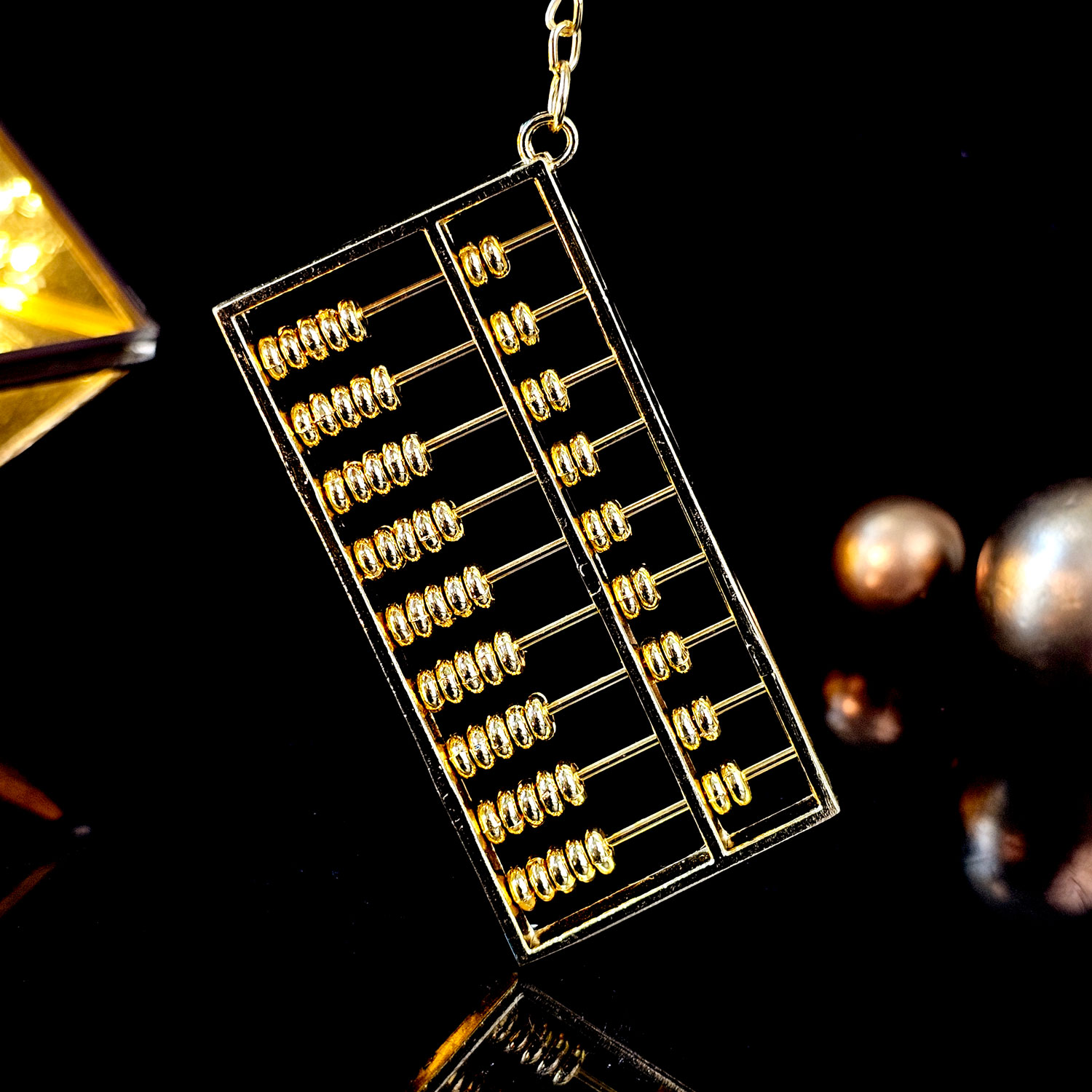13 Feb - Copper Abacus Keychain