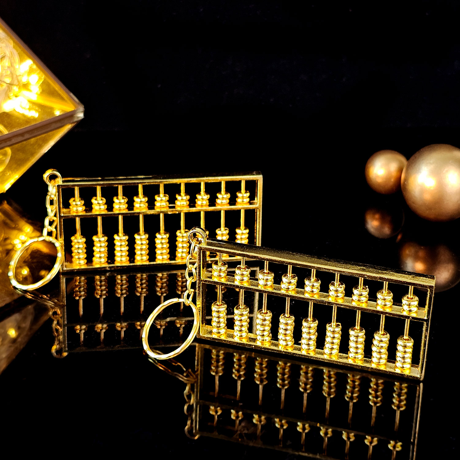 13 Feb - Copper Abacus Keychain